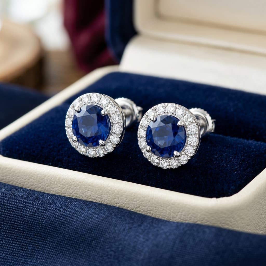 Sapphire Stud Earrings